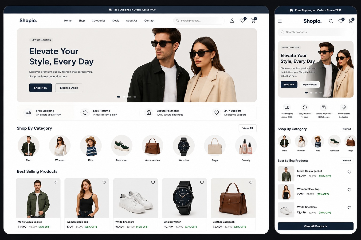 Mobile App Development Screens Showcase